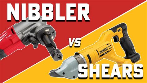 sheet metal shears vs nibbler|handheld metal shears and nibblers.